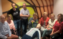 De AED cursisten van 2018 bij TZB