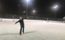 Winterse omstandigheden bij de WTC